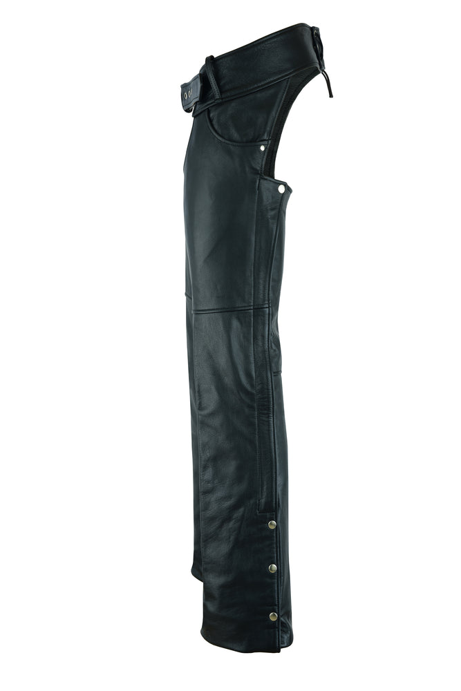 Wanderlust Rider - Unisex Motorcycle Leather Chaps-Unisex Chaps & Pants-Daniel Smart Mfg - Retail