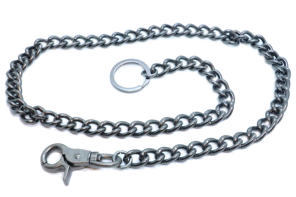 WC002 34" Wallet Chain Gunmetal-Wallet Chains/Key Leash-Daniel Smart Mfg - Retail