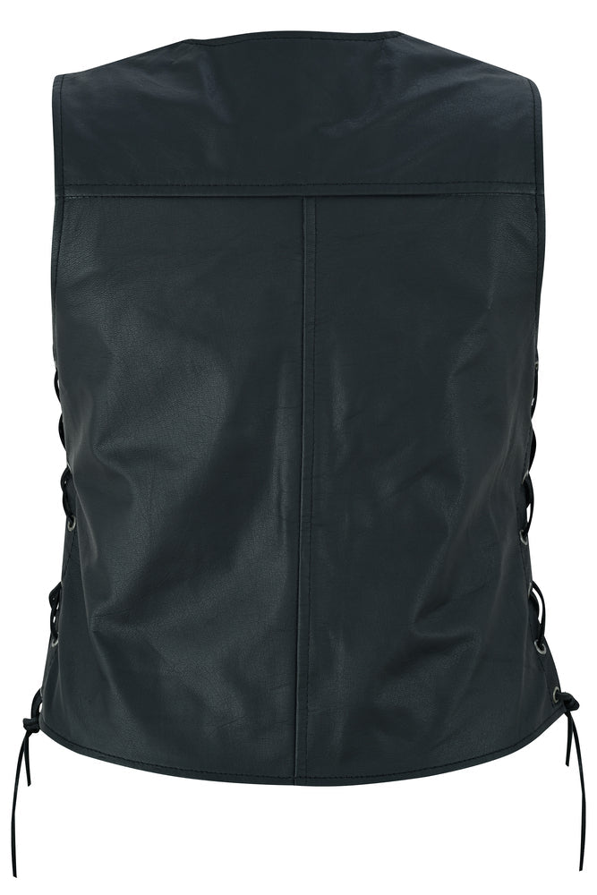 Wild babe - Women's Leather Vest-Womens Leather Vests-Daniel Smart Mfg - Retail