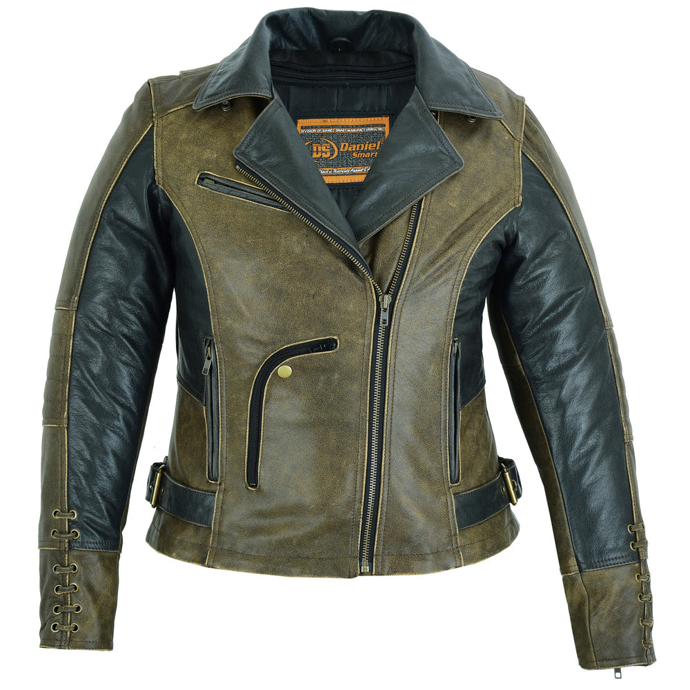 Wild Eclipse - Women's Leather Jacket-Womens Leather Motorcycle Jackets-Daniel Smart Mfg - Retail