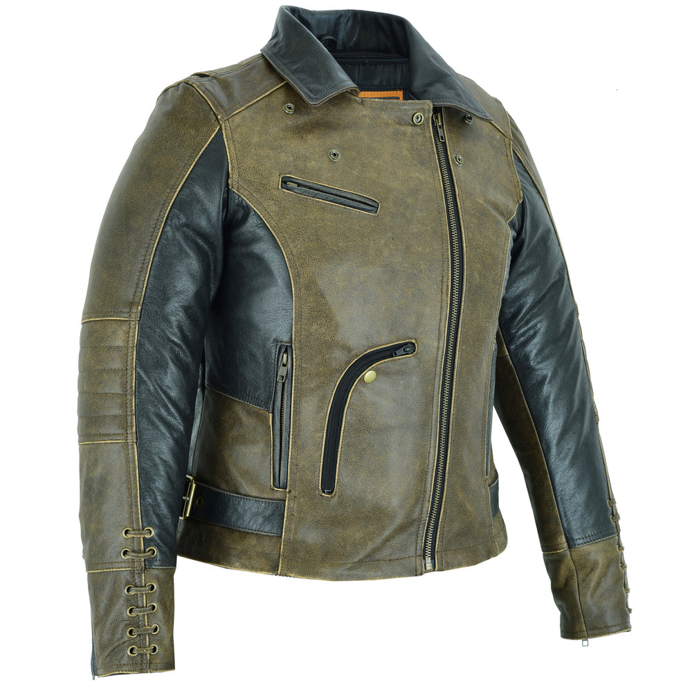 Wild Eclipse Women's Leather Jacket | Dramatic & Unique Look