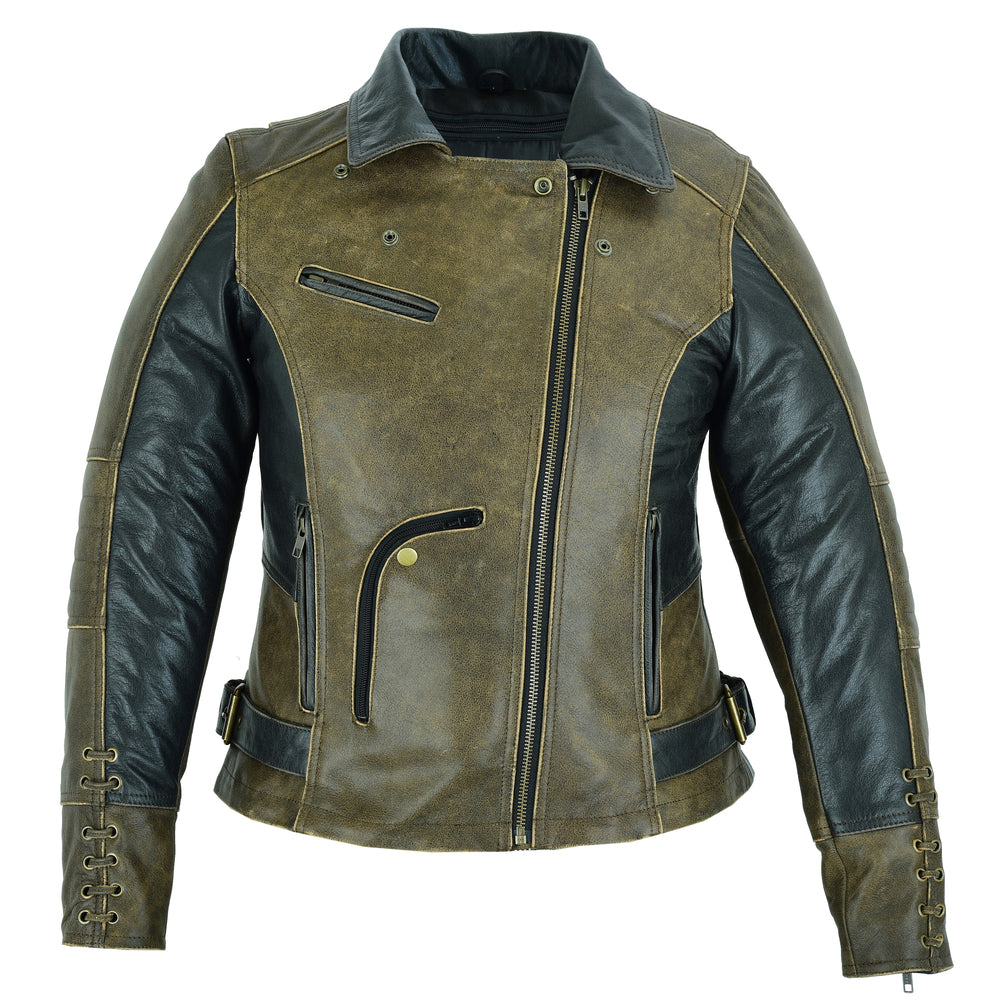 Wild Eclipse - Women's Leather Jacket-Womens Leather Motorcycle Jackets-Daniel Smart Mfg - Retail