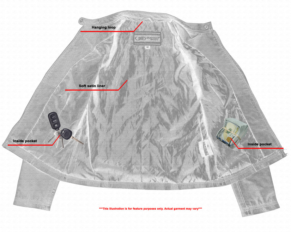 Wild Inferno - Women's Leather Jacket-Womens Leather Motorcycle Jackets-Daniel Smart Mfg - Retail