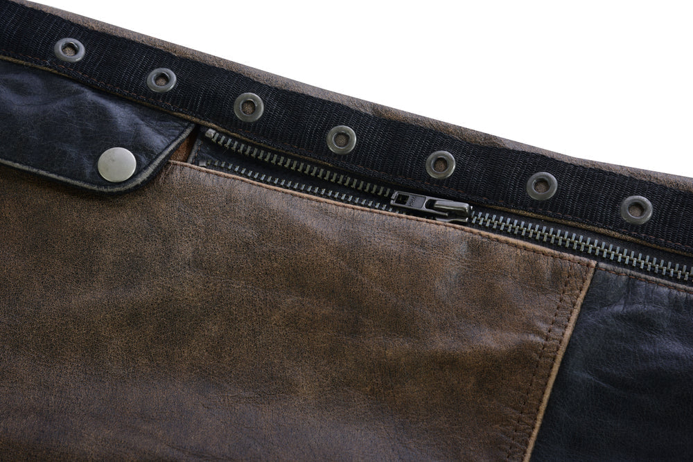 Wild Wind - Women's Motorcycle Leather Chaps-Womens Chaps & Pants-Daniel Smart Mfg - Retail