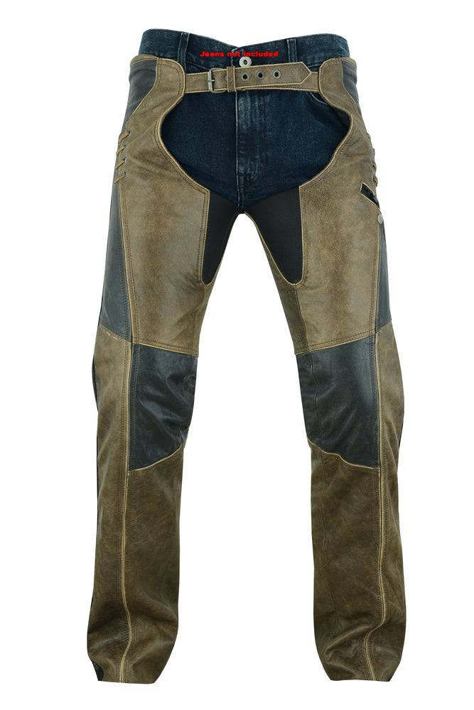 Wild Wind - Women's Motorcycle Leather Chaps-Womens Chaps & Pants-Daniel Smart Mfg - Retail