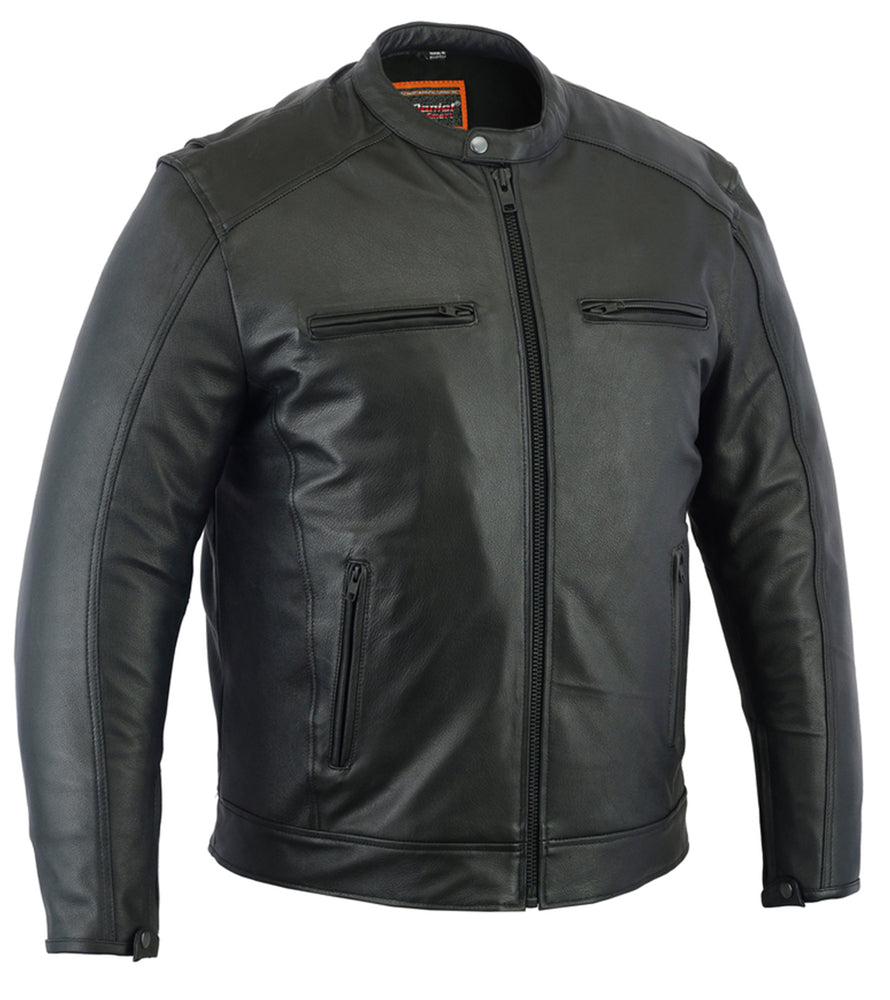 Wind Striker - Men's Leather Motorcycle Jacket-Mens Leather Motorcycle Jackets-Daniel Smart Mfg - Retail