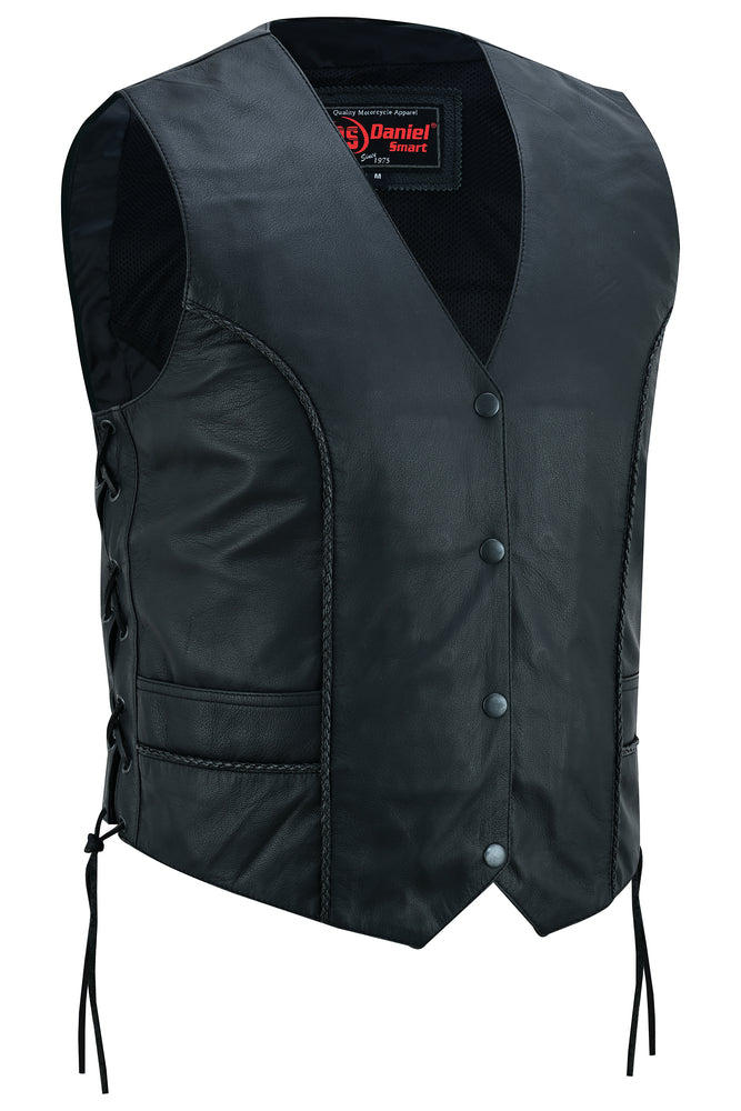 Wisp - Women's Leather Vest-Womens Leather Vests-Daniel Smart Mfg - Retail