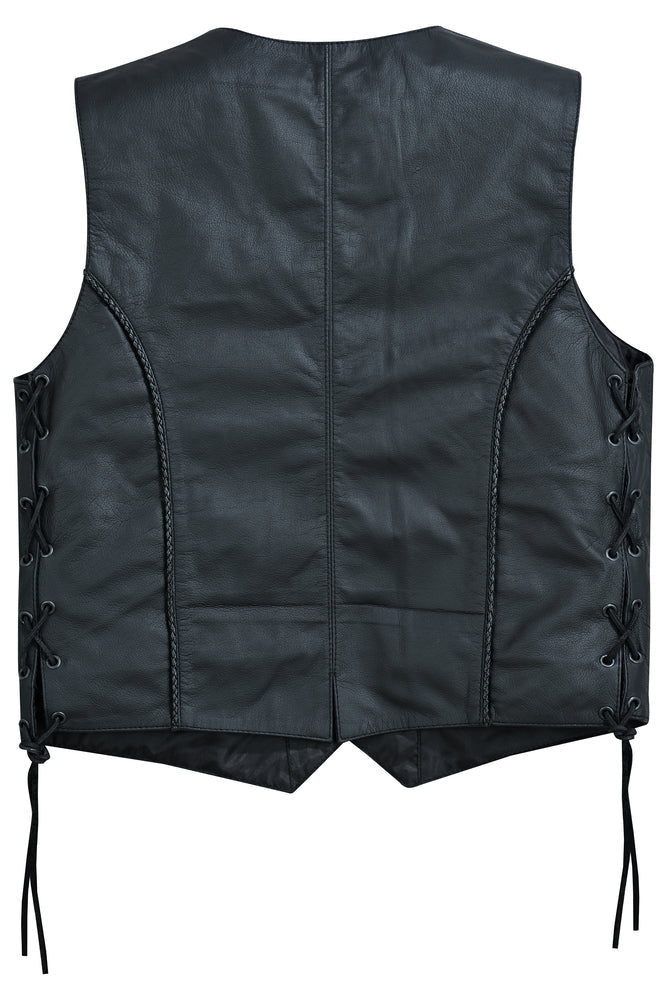 Wisp - Women's Leather Vest-Womens Leather Vests-Daniel Smart Mfg - Retail