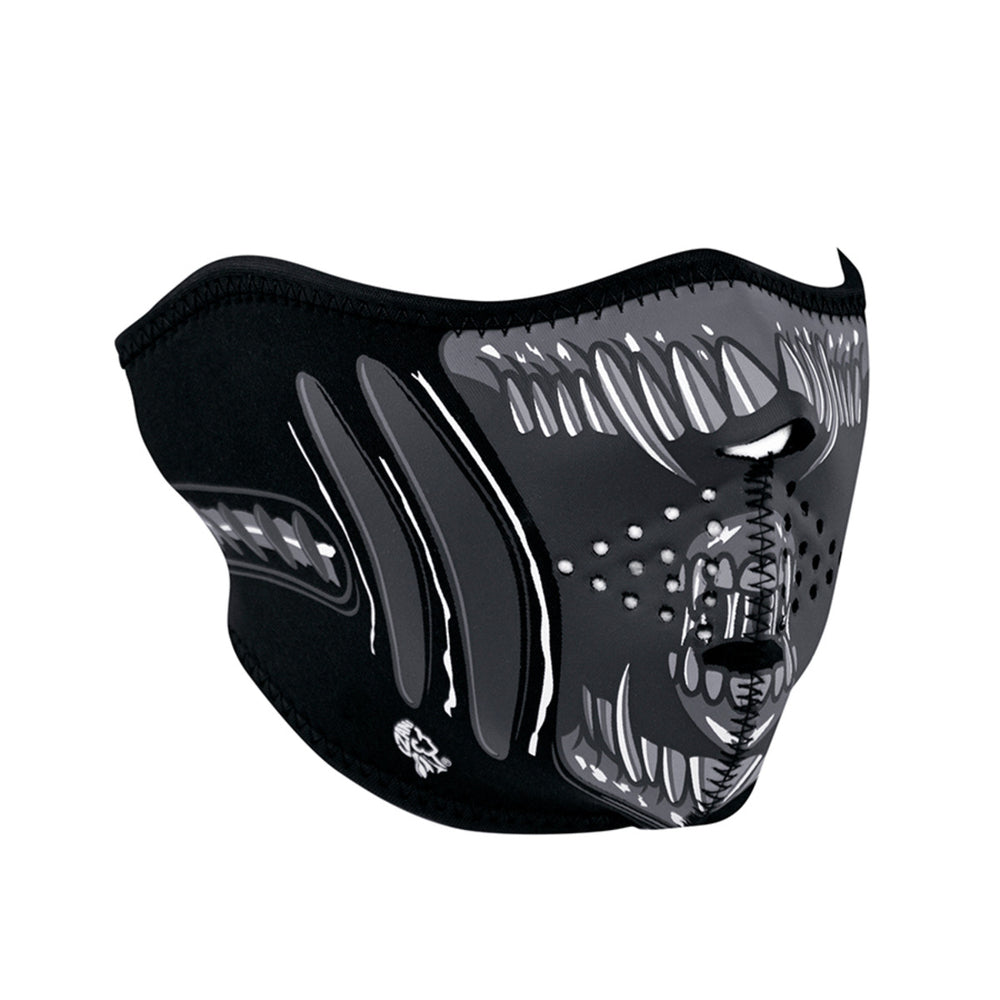 WNFM039H ZAN® Half Mask- Neoprene- Alien-Half Facemasks-Daniel Smart Mfg - Retail
