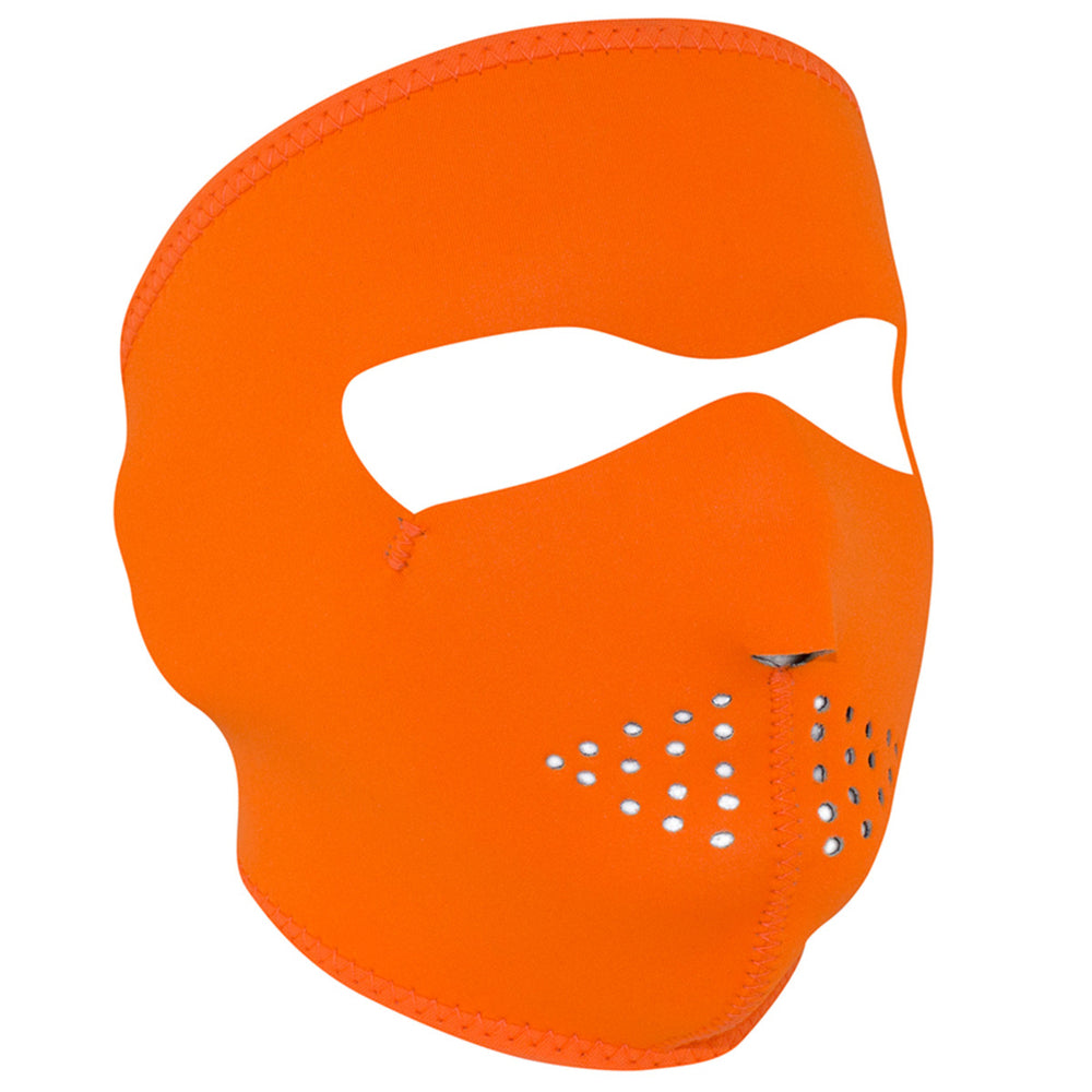 WNFM142 ZAN® Full Mask- Neoprene- High-Visibility Orange-Full Facemasks-Daniel Smart Mfg - Retail
