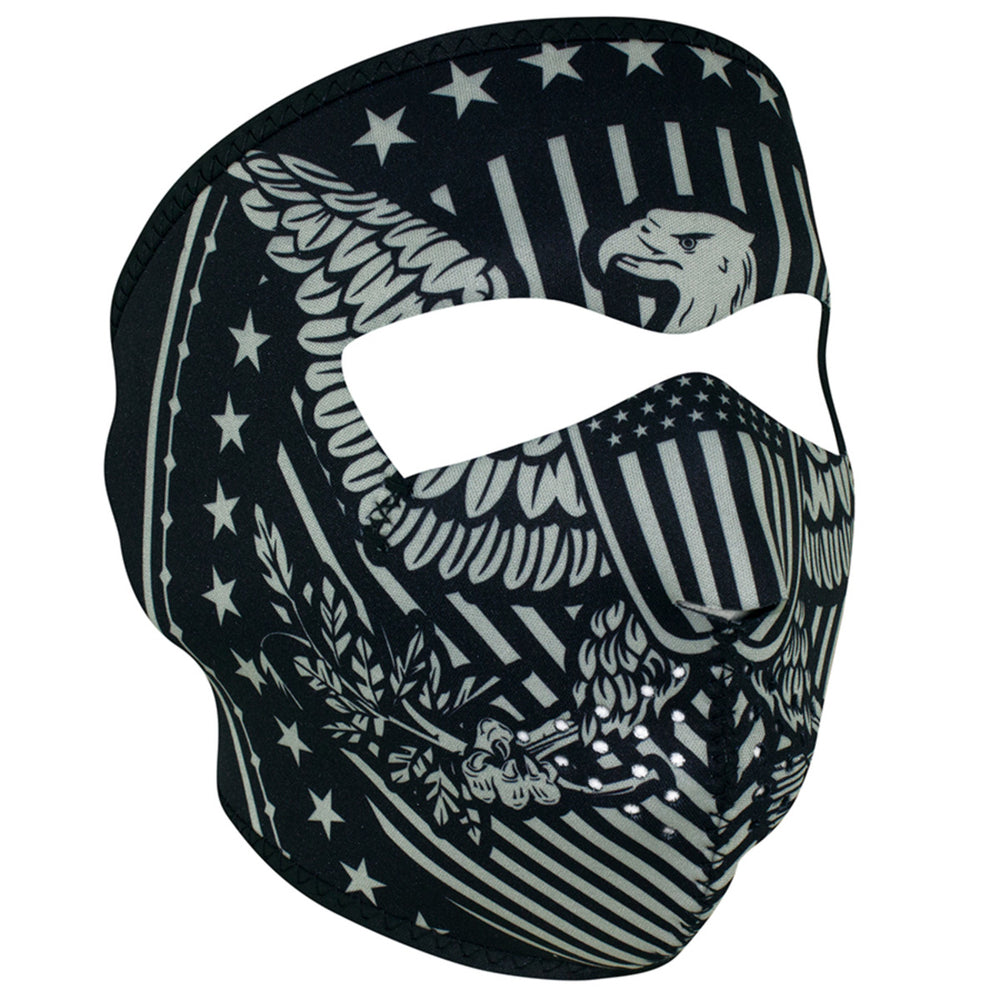 WNFM412 ZAN® Full Mask- Neoprene- Vintage Eagle-Full Facemasks-Daniel Smart Mfg - Retail