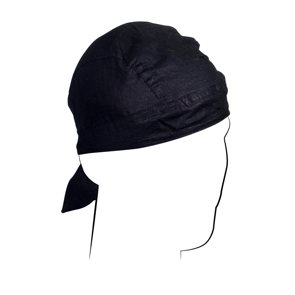Z114 Flydanna®, Cotton, Black-Headwraps-Daniel Smart Mfg - Retail