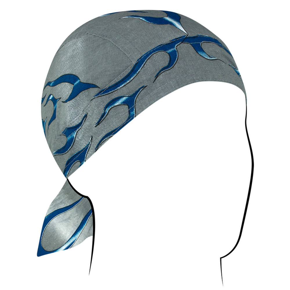 Z354 Flydanna®, Cotton, Blue Tank Flame-Headwraps-Daniel Smart Mfg - Retail