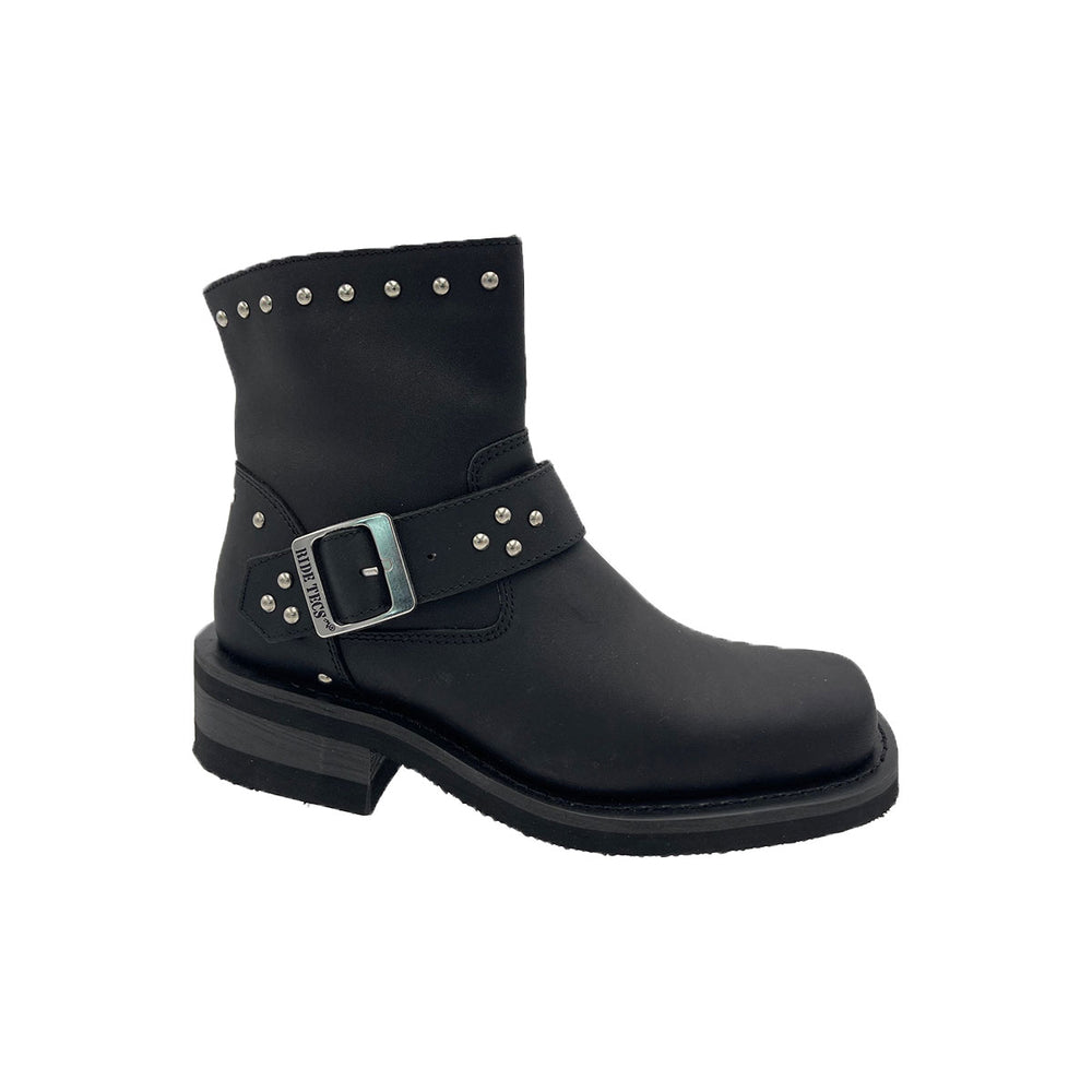 Zyra Women's Leather Motorcycle Boots – Rugged & Stylish