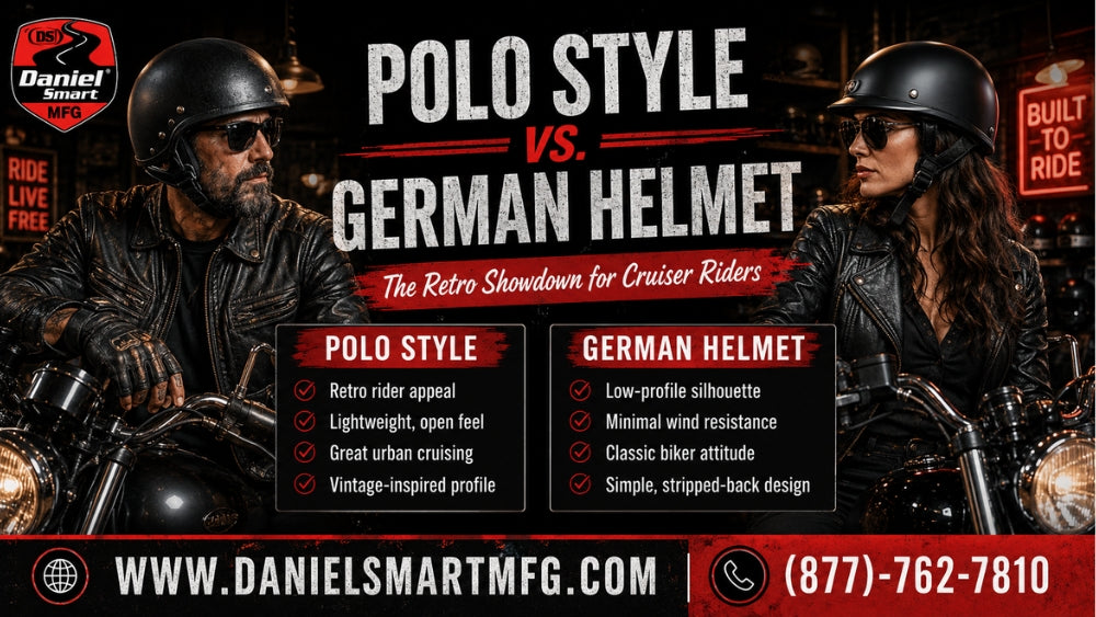 Polo Style vs. German Helmet: The Retro Showdown for Cruiser Riders