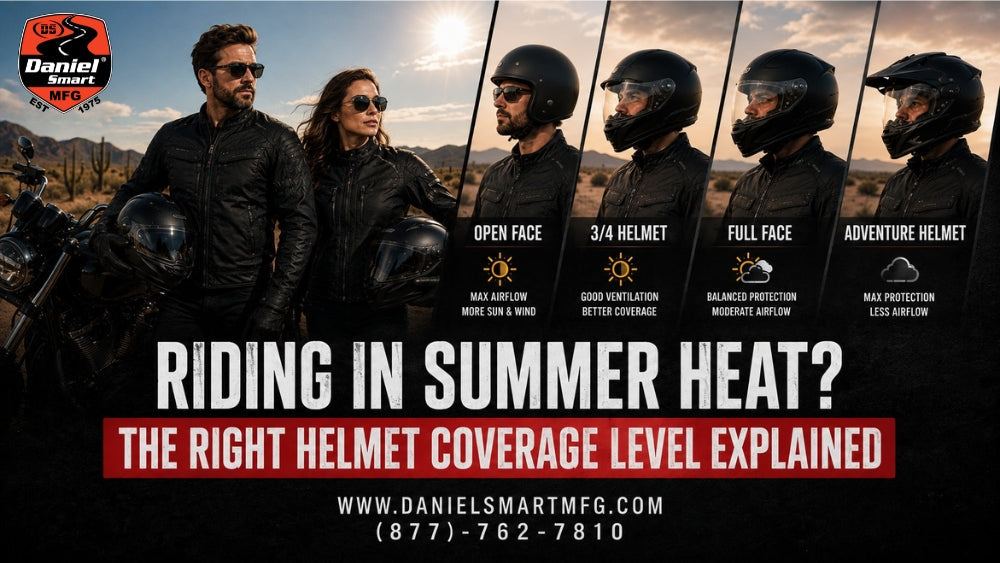 Riding in Summer Heat? The Right Helmet Coverage Level Explained