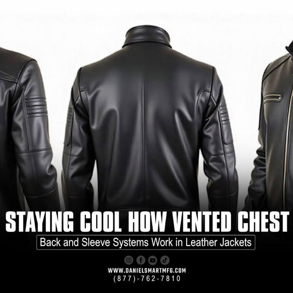 Vented Leather Jackets: Chest, Back and Sleeve Cooling