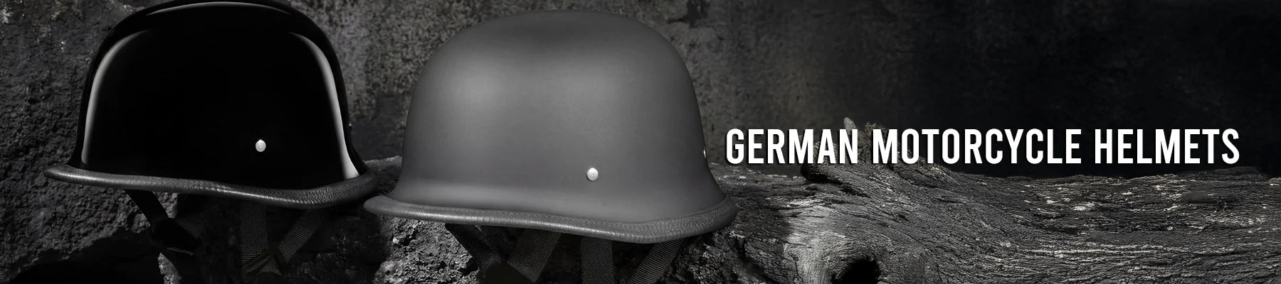 German Motorcycle Helmets in WW1 & WW2 Style