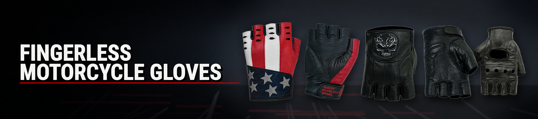 Fingerless Motorcycle Gloves