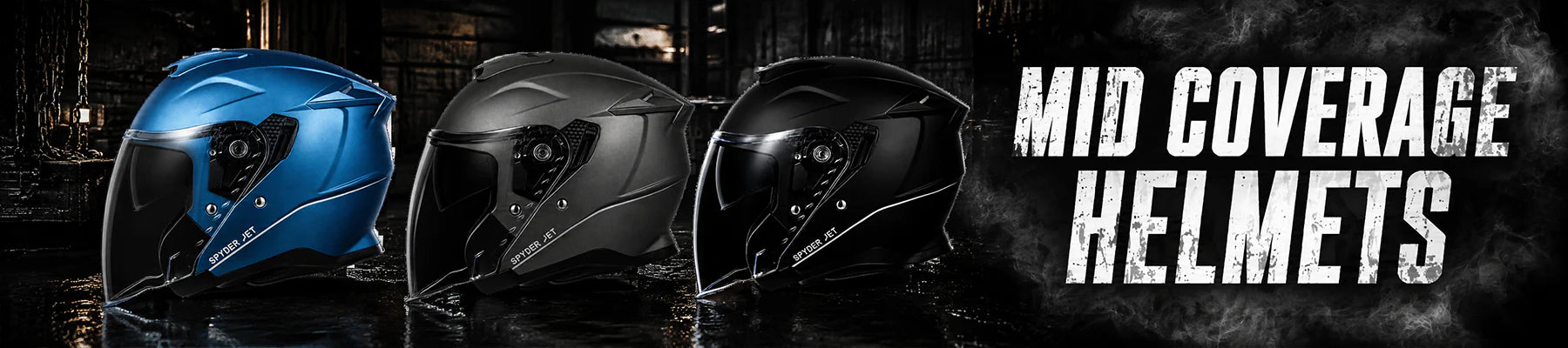 Mid Coverage Helmets: 3/4 Shell, German & Polo Style