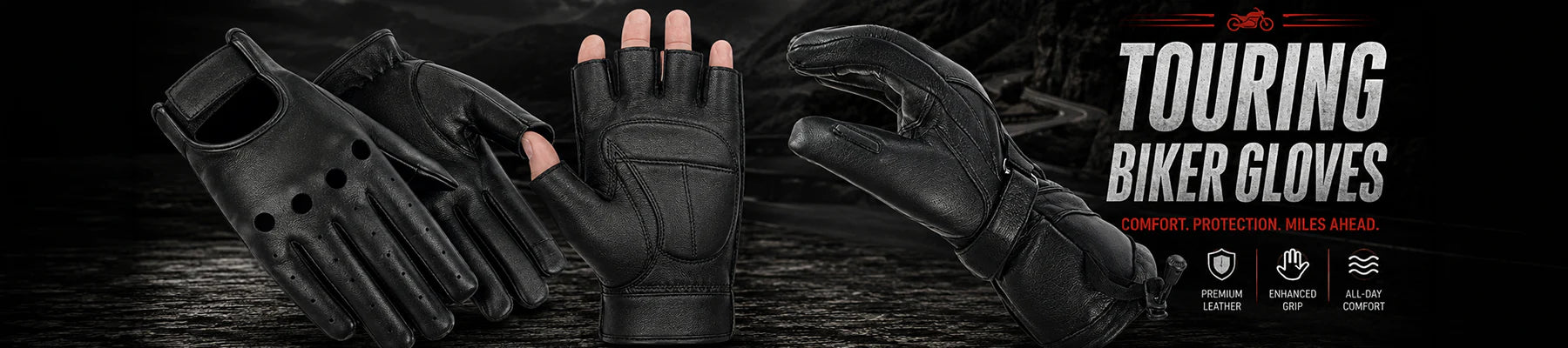 Touring & Long-Distance Motorcycle Gloves