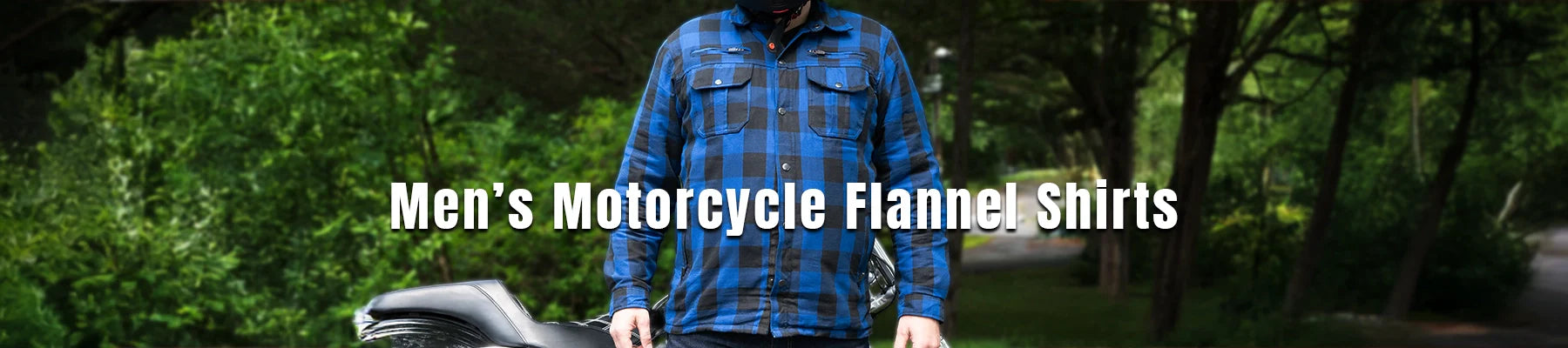 Men's Motorcycle Flannel Shirts For Riding