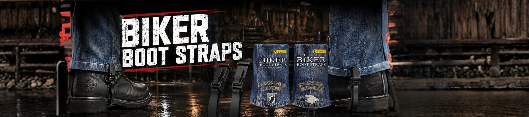 BIKER BOOT STRAPS