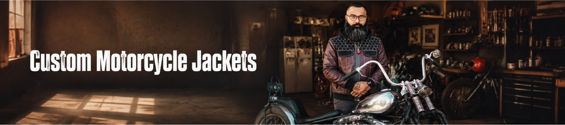 Custom Motorcycle Jackets, Bomber & Club-Style or More in Leather, Denim, and Textile
