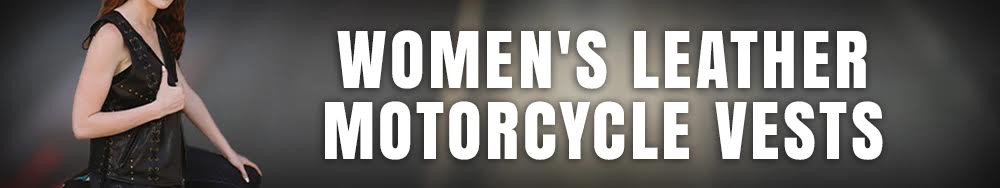 Women's Leather Motorcycle Vests