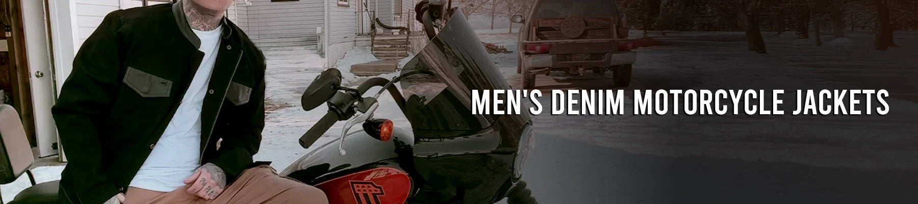 Men's Denim Motorcycle Jackets