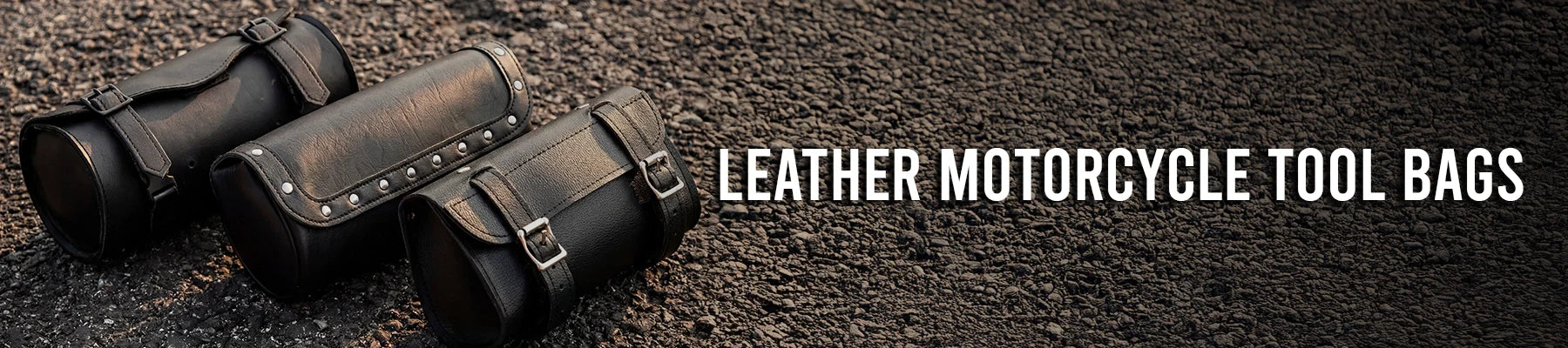 Leather Motorcycle Tool Bags In Roll Style Shape