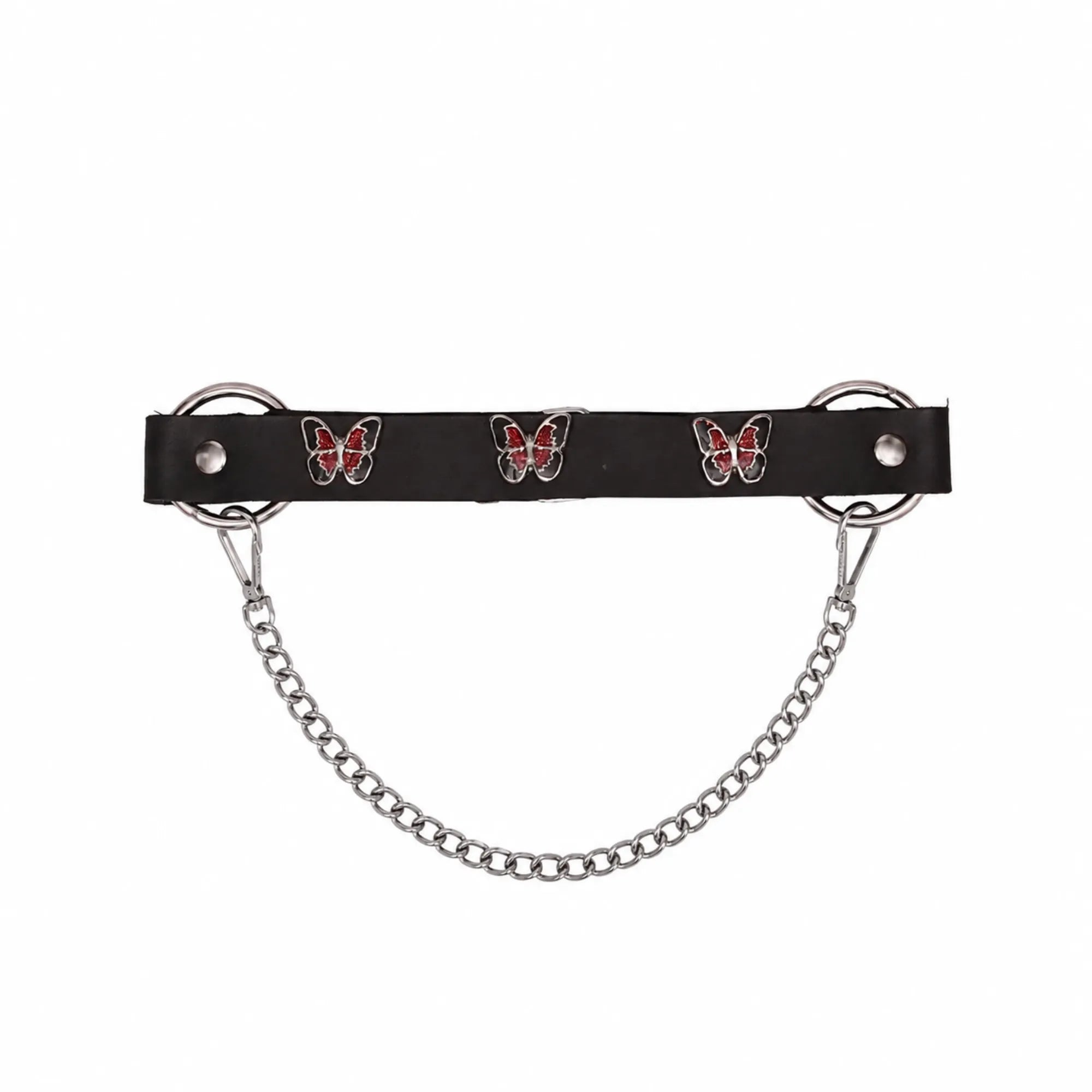 Boot Chain - Crimson Red Butterfly