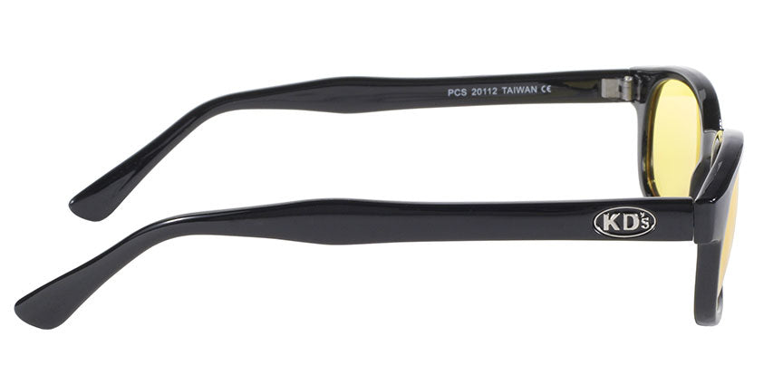 10112 X - KD'S BLK FRAME/YELLOW LENS-Daniel Smart Mfg - Retail
