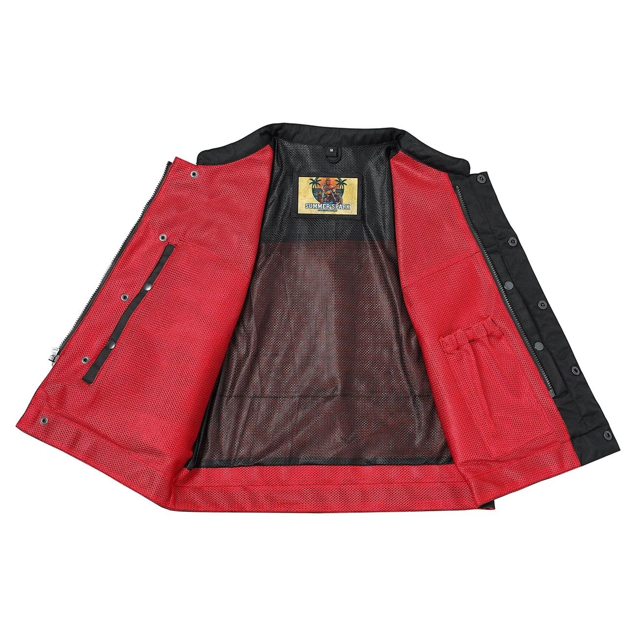 Lowside Summer Spark Men’s Motorcycle Mesh Vest Daniel Smart Manufacturing