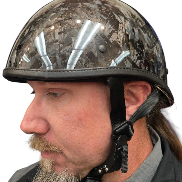 badass rocker motorcycle helmet American Badass Forged Carbon Rocker Biker Helmet With Interchangeable Liner