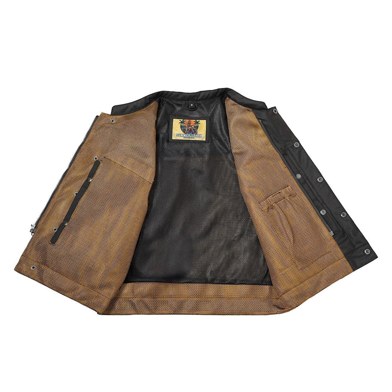 Lowside Summer Spark Men’s Motorcycle Mesh Vest Daniel Smart Manufacturing
