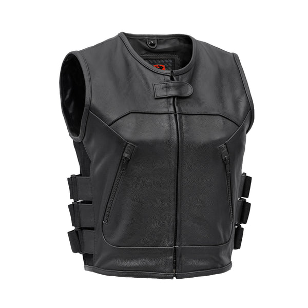 Leather Vest Bulletproof Leather Motorcycle Jacket Vance VL905 Mens Black Premium Cowhide Tactical Bulletproof Style Leather  Motorcycle Vest – Vance Leathers Wholesale
