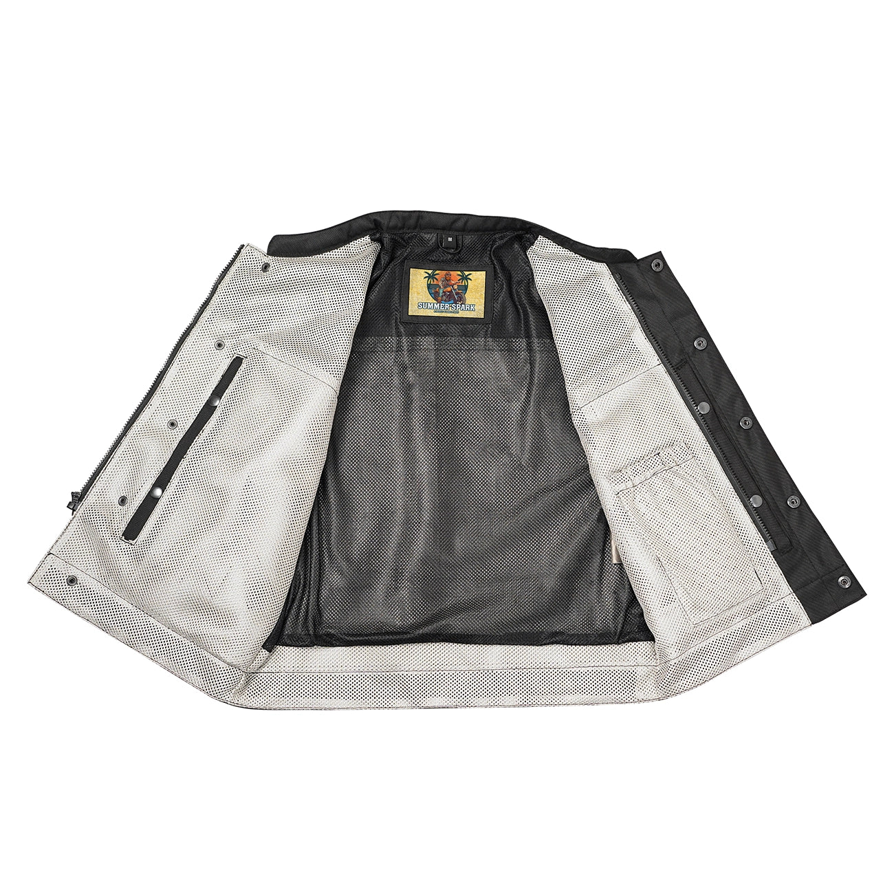 Lowside Summer Spark Men’s Motorcycle Mesh Vest Daniel Smart Manufacturing