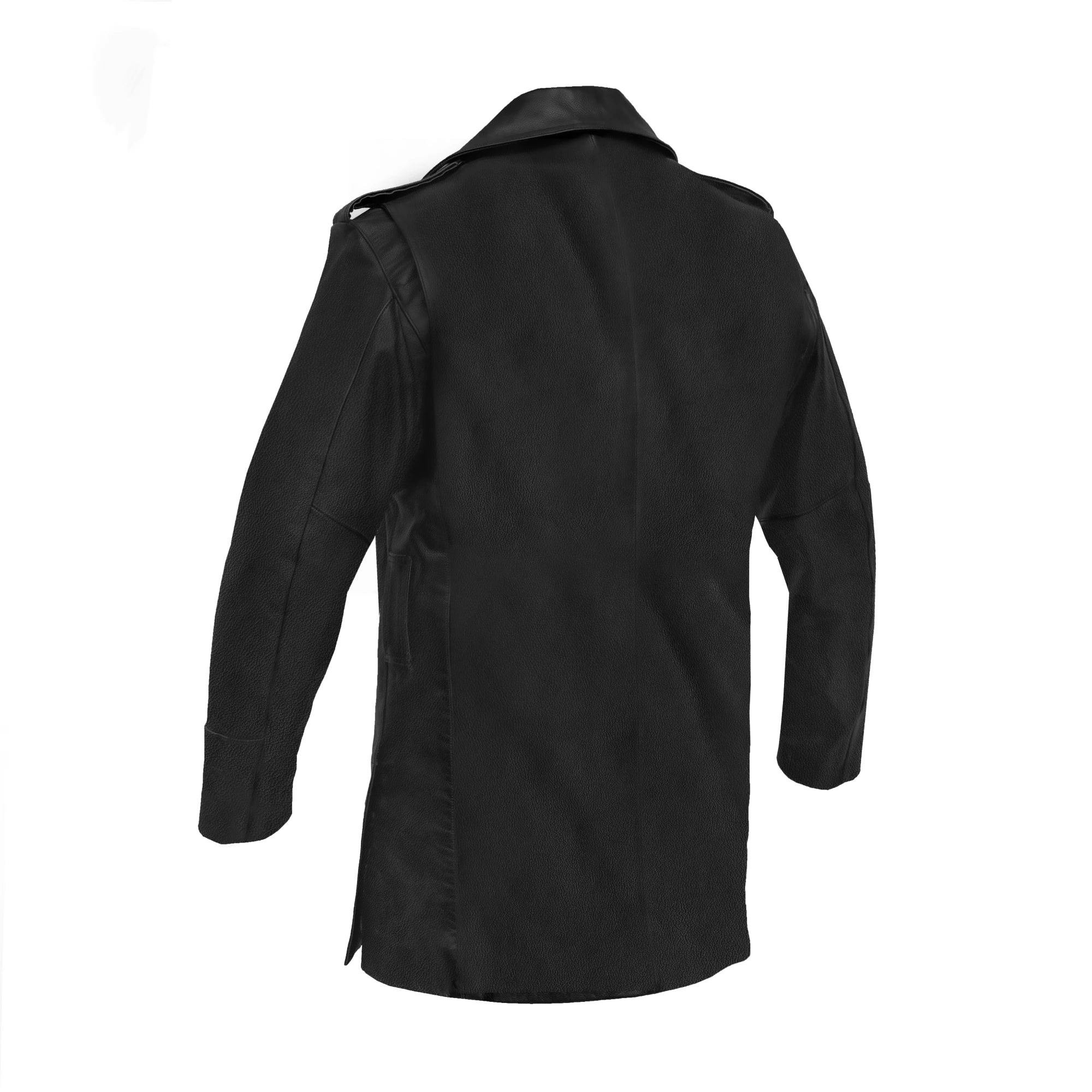 High Badge Men’s Leather Motorcycle Jacket