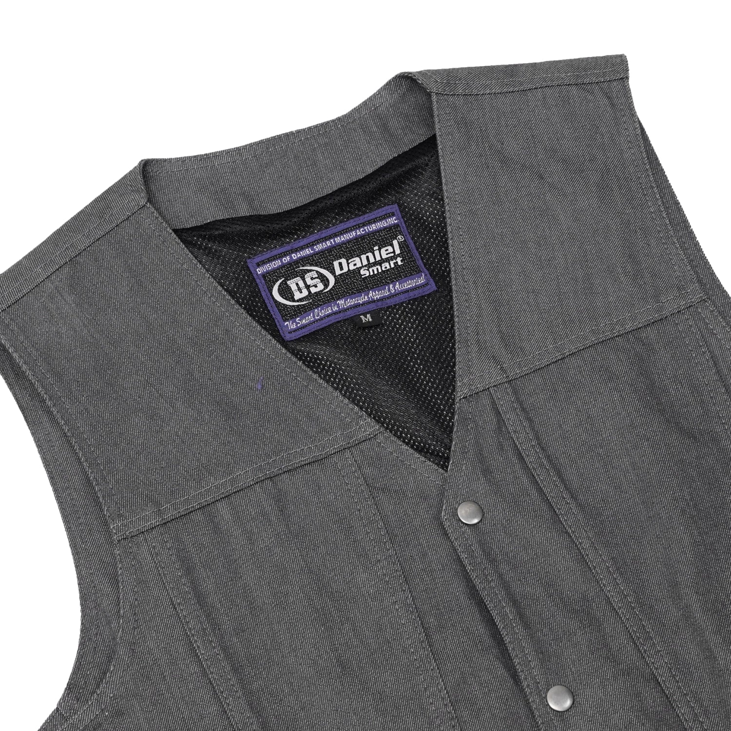 Wild Venture Men's Denim Motorcycle Vest