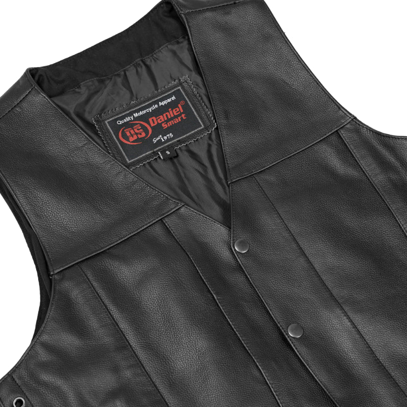 Stashon - Men's Motorcycle Leather Vest