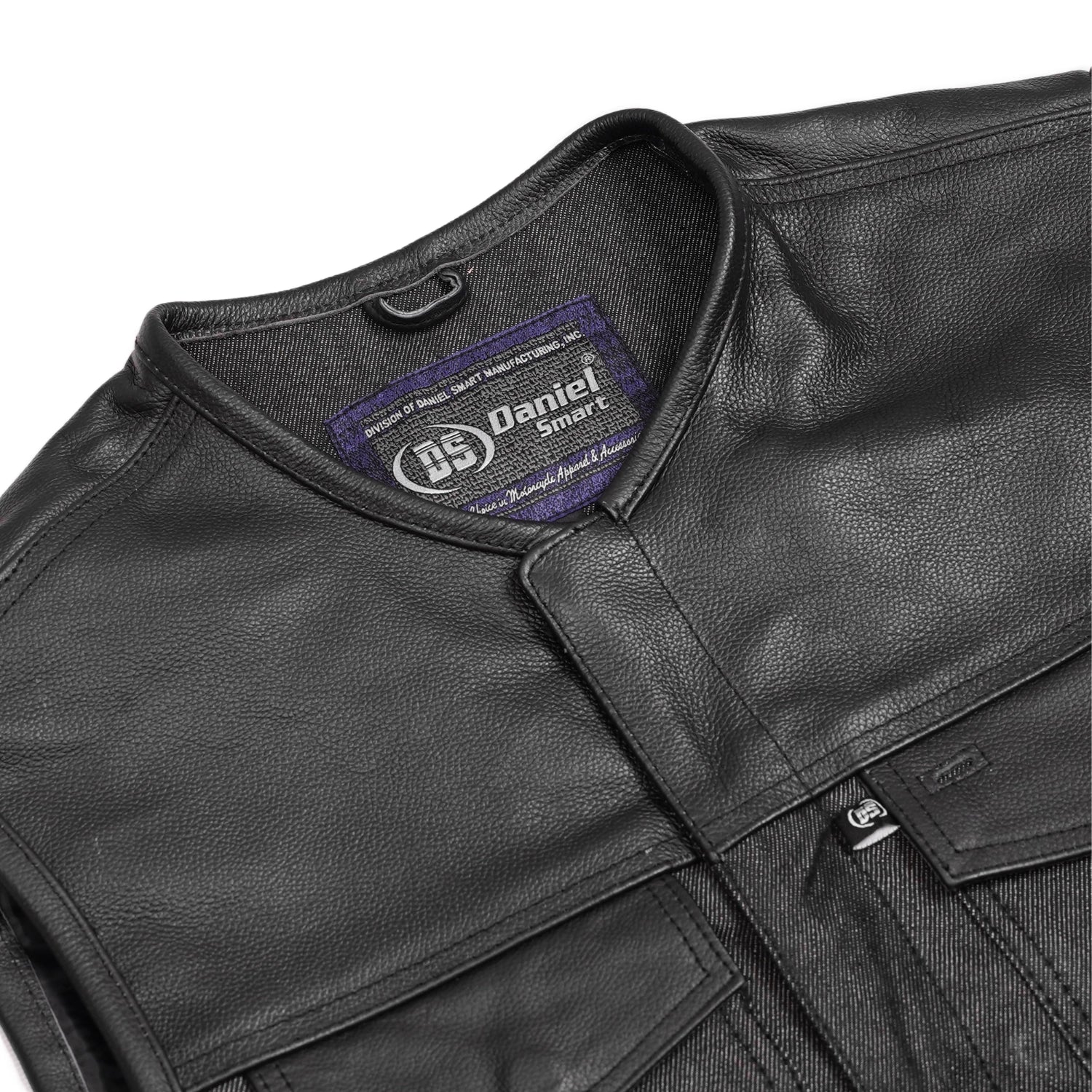 Teller Men's Denim Motorcycle Vest