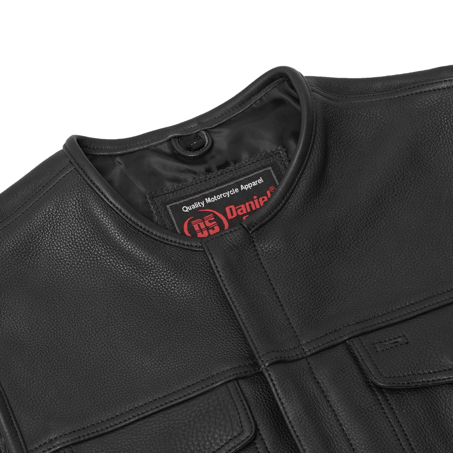 Maverick Men's Motorcycle Leather Vest