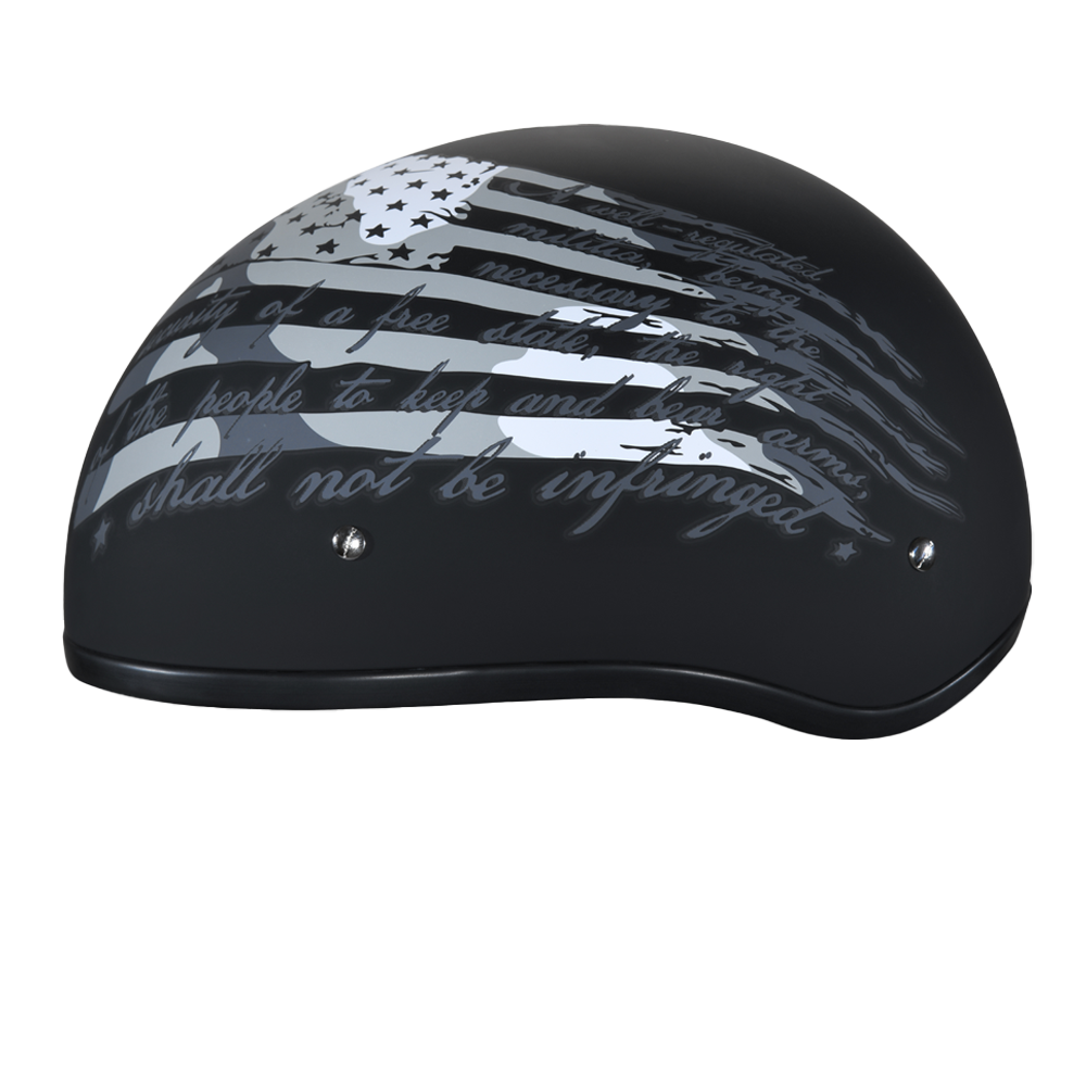 Daytona Skull Cap 2nd Amendment Half Helmet 2XL