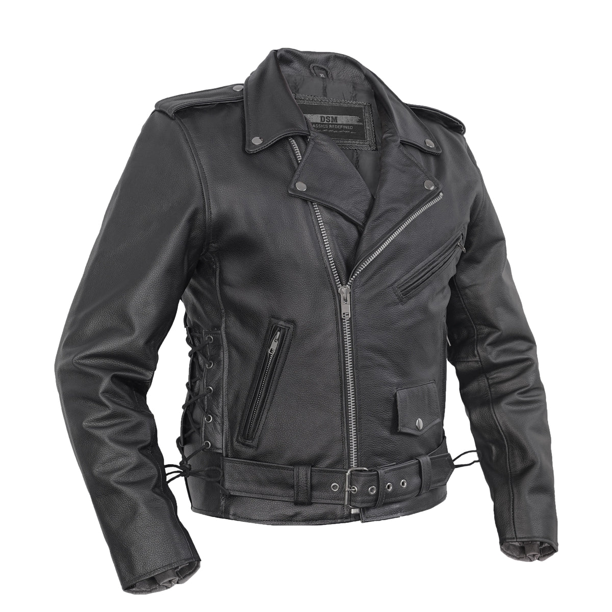 Magno™ Men's Motorcycle Leather Jacket – Premium Comfort