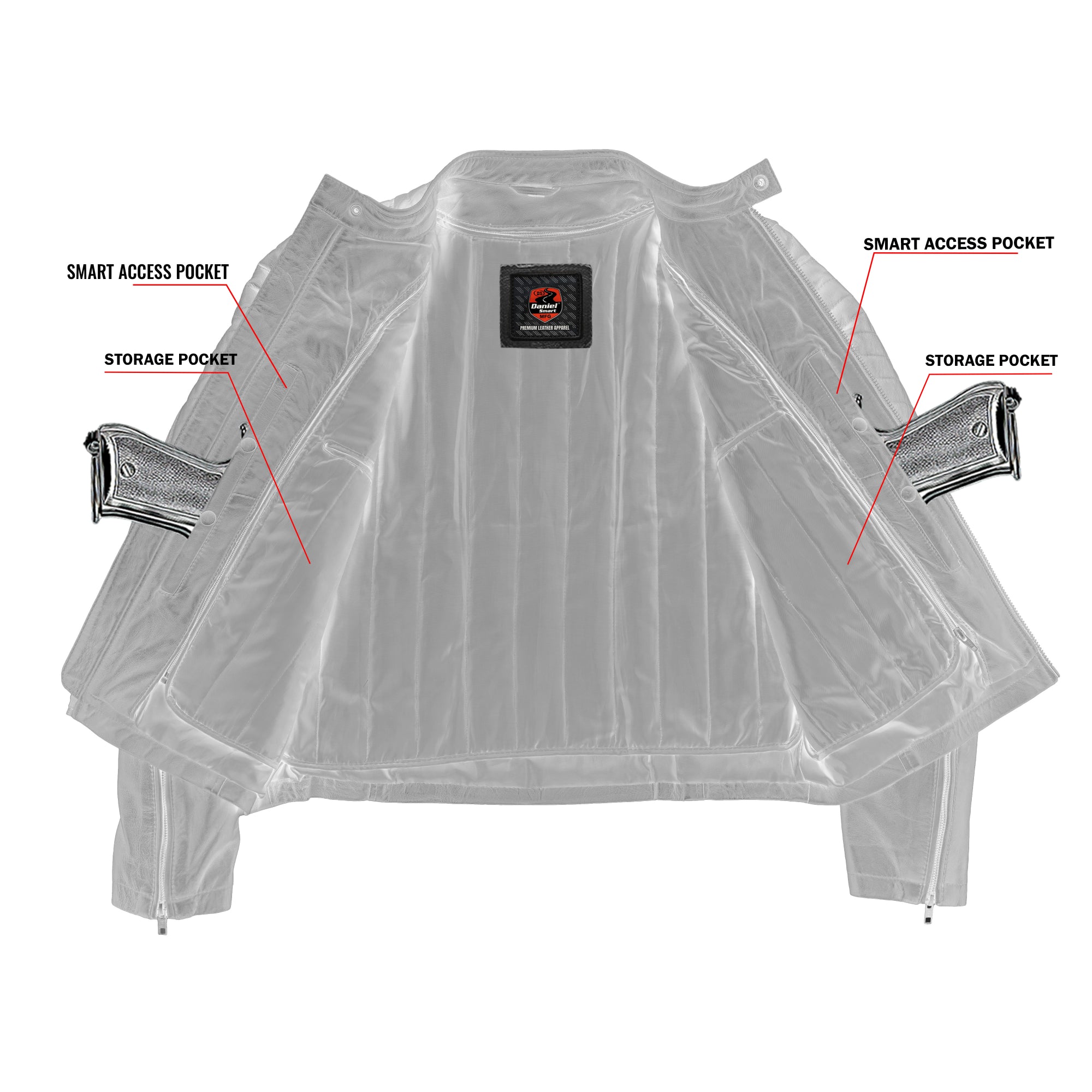 Copper Slayer™ Men's Leather Motorcycle Jacket
