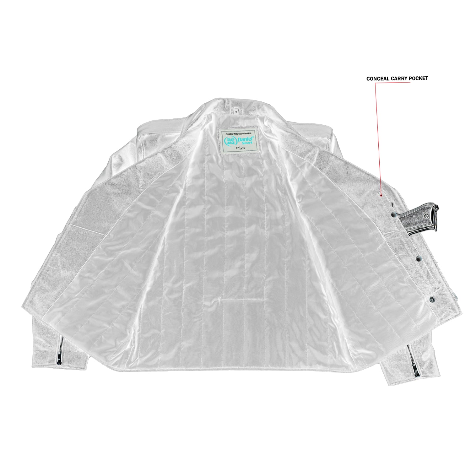 Vintara Men's Leather Motorcycle Jacket