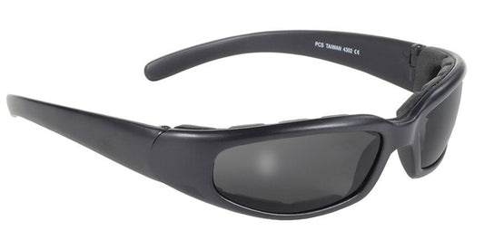 4302 Rally Wrap Padded Blk Frame/Smoke Lens-Daniel Smart Mfg - Retail