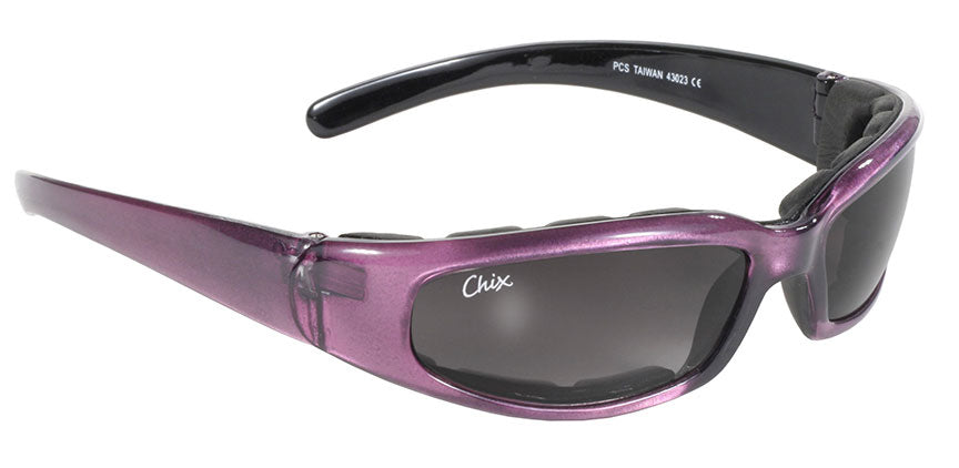 43023 Rally Wrap Padded Blk Frame/Purple Pearl/Gry Fade-Sunglasses-Daniel Smart Mfg - Retail