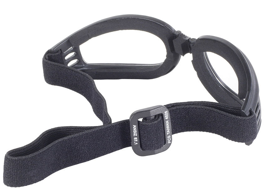 4525 Nomad Goggle Black Frame- Clear Lens-Goggles-Daniel Smart Mfg - Retail